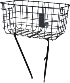 Basil Robin Fietsmand - Voor - Inclusief Bevestigingsmateriaal - Zwart