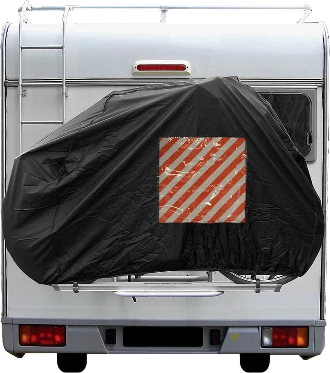 ProPlus Fietsbeschermhoes Voor 2 Fietsen Met Zichttas Voor Waarschuwingsbord Voor Caravans En Campers