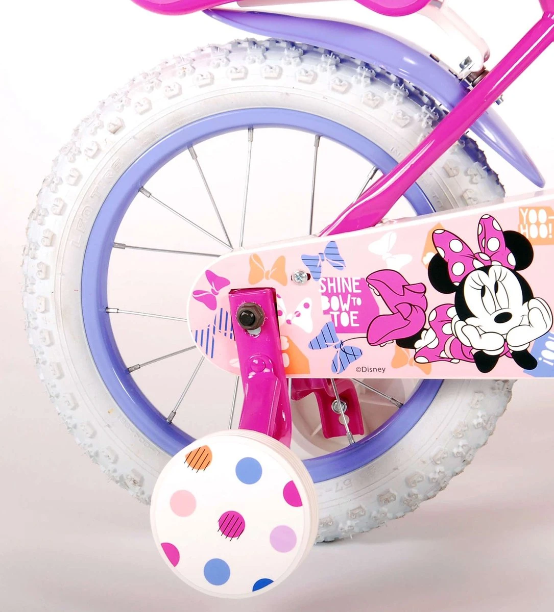 Volare Disney Minnie Cutest Ever! - Kinderfiets - Meisjes - 14 Inch - Roze - Afbeelding 3