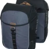 Basil Miles Dubbele Fietstas - Zwart - 34 Liter