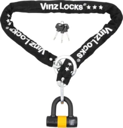 VINZ Kungur ART 3 Kettingslot 120 Cm / Fietsslot / Scooterslot / Motorslot / Schijfremslot