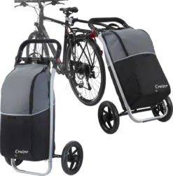 Shoppingcruiser 2 In 1 Boodschappentrolley Voor Achter De Fiets - Fietskar - Robuuste Boodschappenwagen - Allround Bagagekar