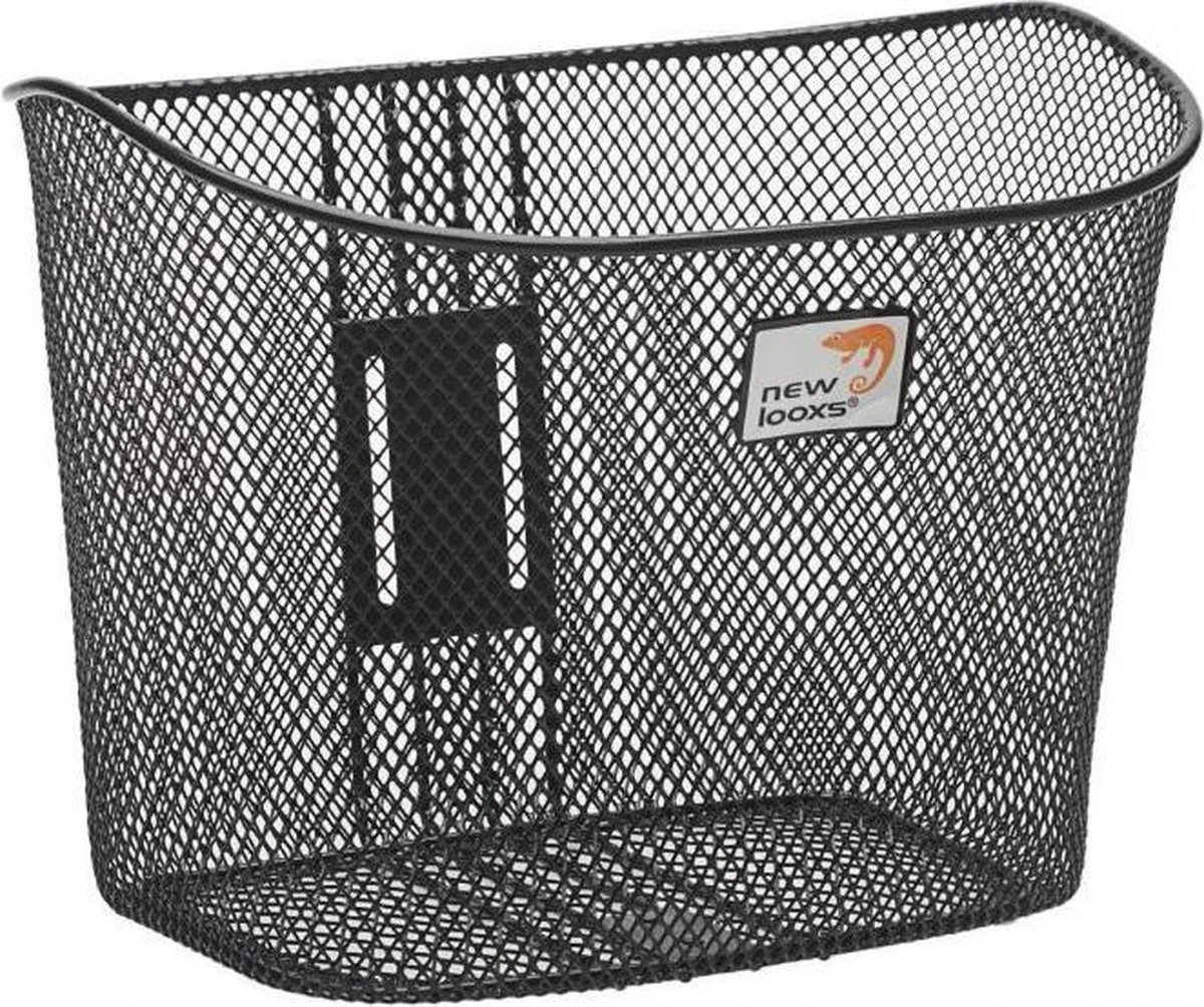 New Looxs Toscane RapidLock Fietsmand Stuur - 19 Liter - Staal - Zwart - Afbeelding 2