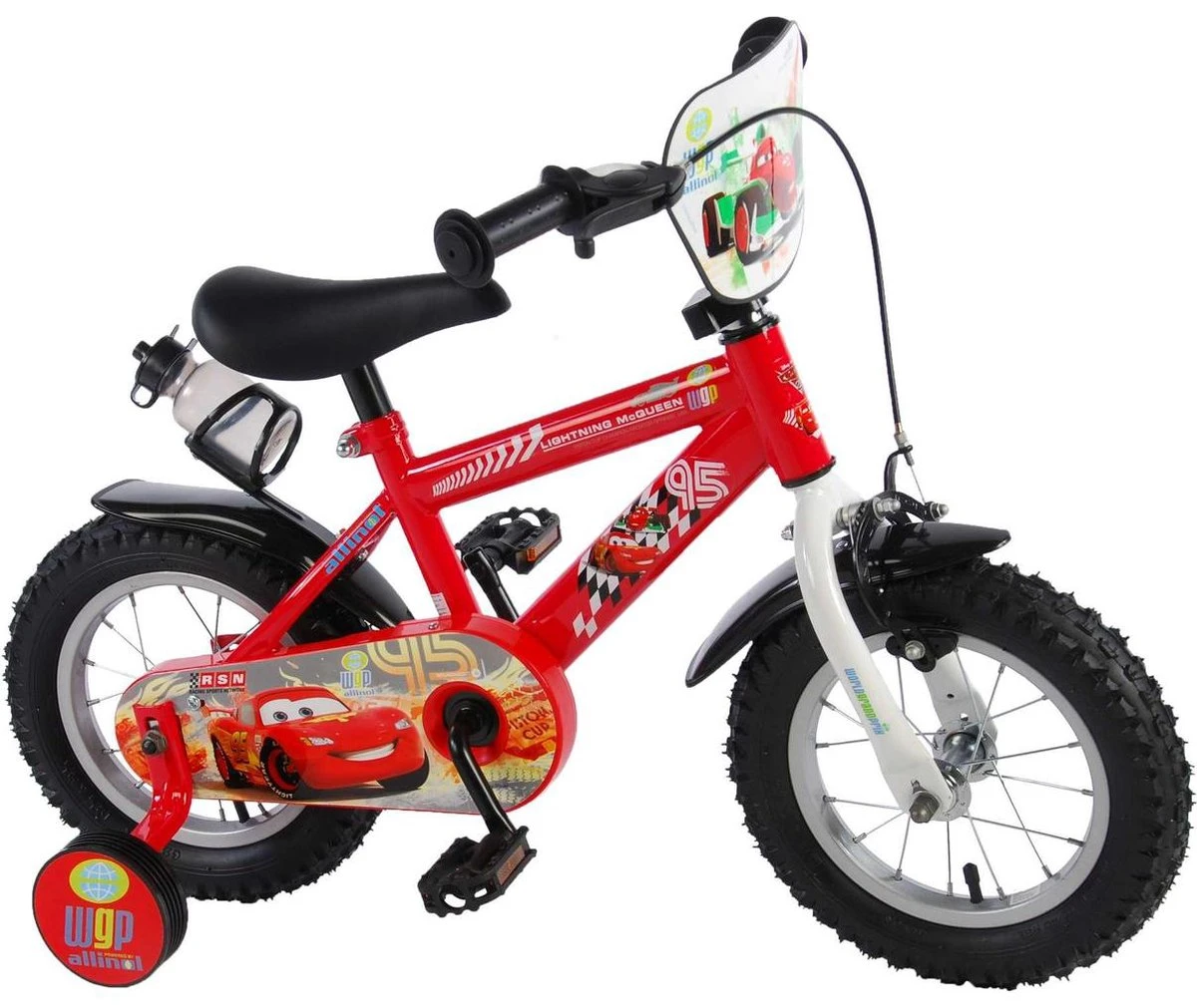 Volare Disney Cars Kinderfiets - Jongens - 12 Inch - Rood - Afbeelding 2