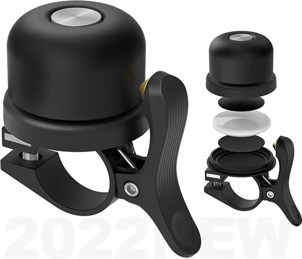 Merkloos HIGH QUALITY - Fietsbel GPS Tracker Fiets - Verborgen Houder Anti Diefstal Geschikt Voor Apple Airtag - Fietsalarm Voor E Bike – 100% Waterdicht