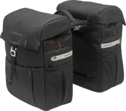 New Looxs Vigo Double MIK Dubbele Fietstas - Afneembaar - 37 Liter - Zwart