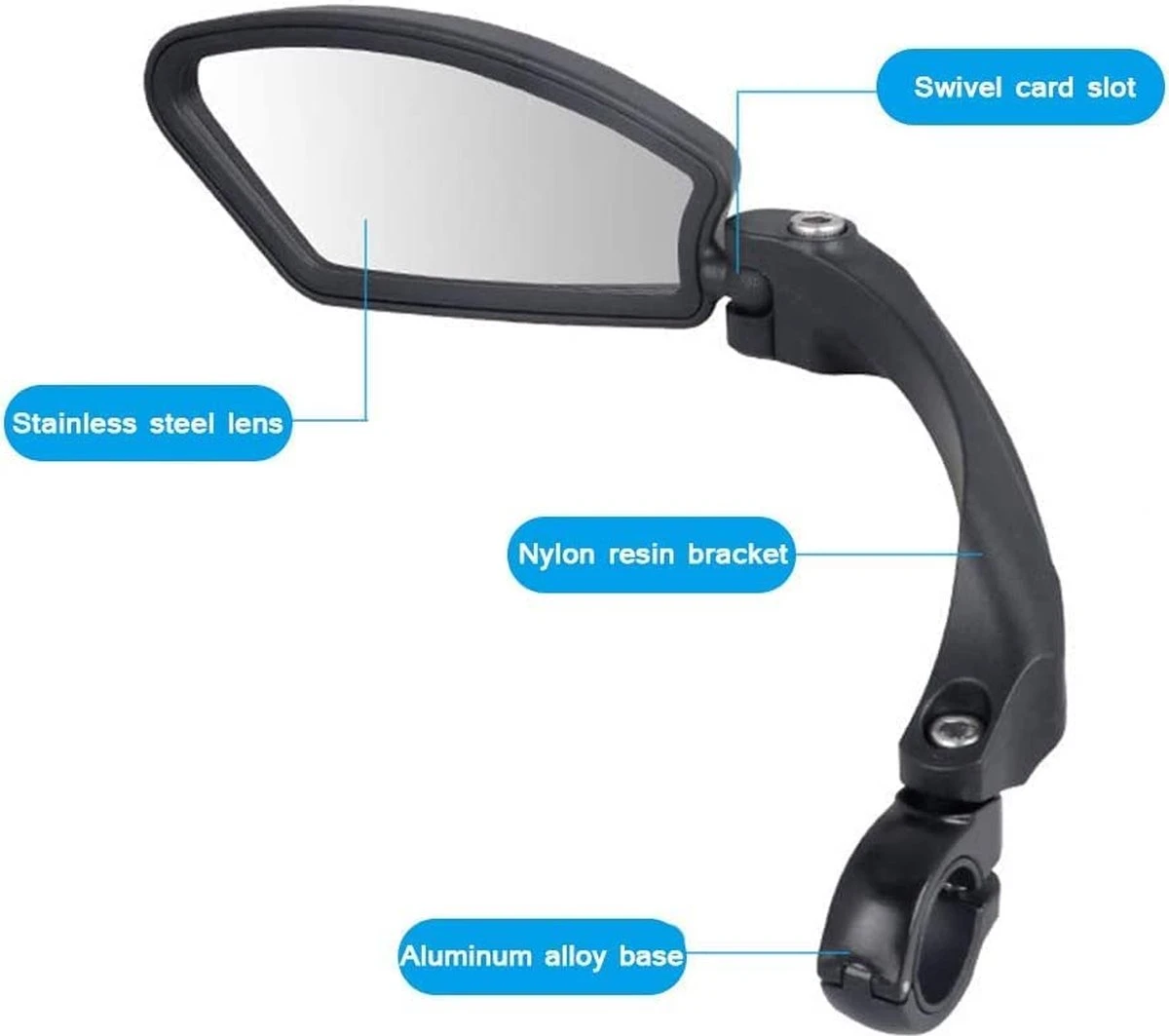 Igoods Fietsspiegel Ebike Links - Fietsspiegel Op Stuur - Verstelbaar - Afbeelding 8