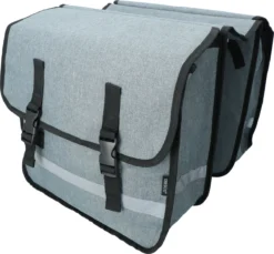 Dresco Dubbele Fietstas 36 Liter - Grijs