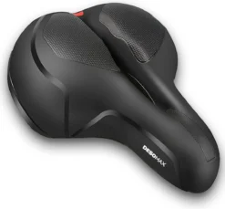 Deso All In One Fietszadel - Comfortabel Gel Zadel - Unisex - Zadelvering – Ergonomisch Design - Zwart