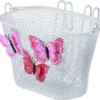 Basil Jasmin Butterfly Kinderfietsmand - Staal - Inclusief Haken - Wit