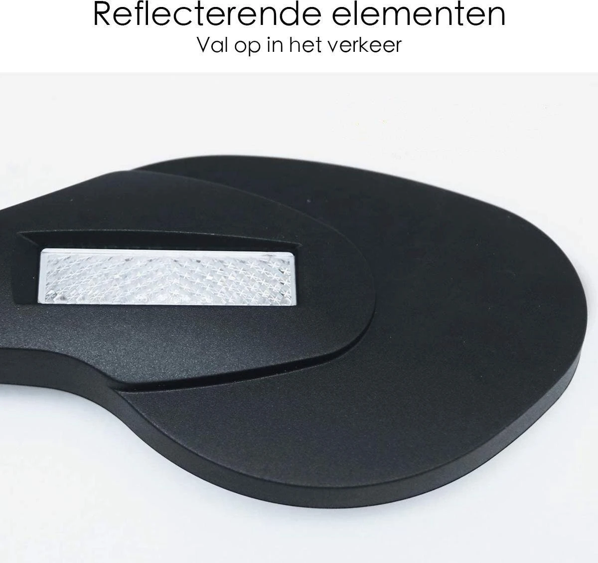 Merkloos Fietsspiegel Ebike Universeel - Zwart - Linker Spiegel - Verstelbaar - Universele Fietsspiegel - Fietsspiegel Op Stuur - Links - Fietsspiegel Achteruitkijk Spiegel - Fietsspiegels Electrische Fiets - Afbeelding 2