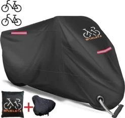 Beschermhoes + Zadelhoes + Opbergtas - 2 Fietsen - 210D - Alle Weersinvloeden - 75 X 110 X 200 Cm (B*H*L)