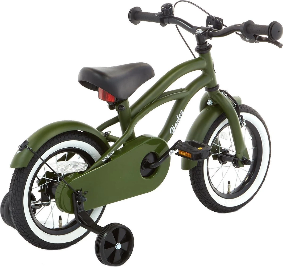 Nogan Harley - Kinderfiets - Jongensfiets - 12 Inch - Leger Groen - Afbeelding 2
