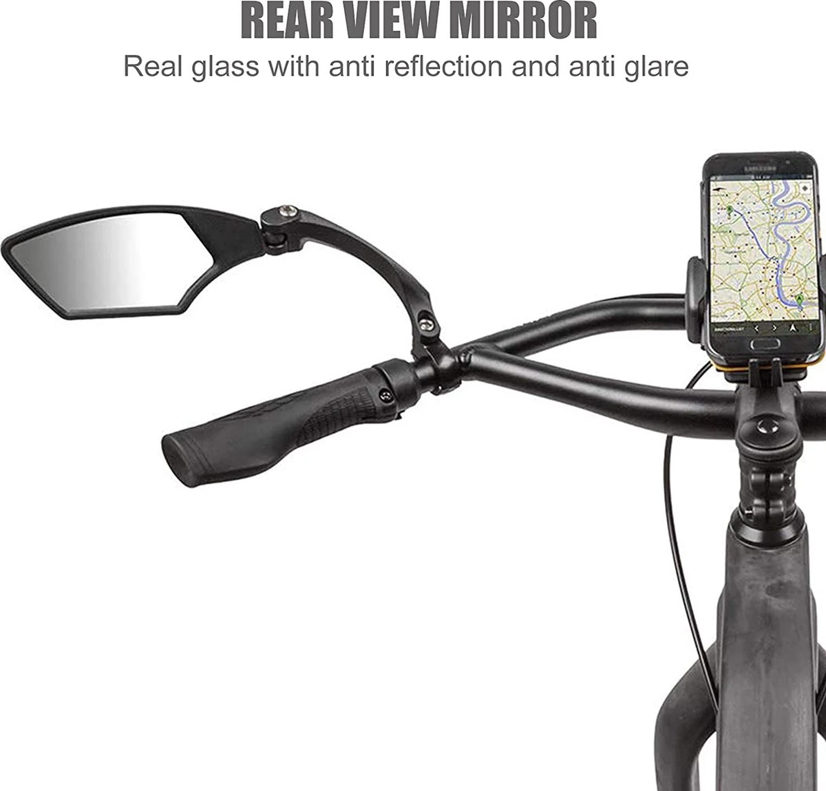 Igoods Fietsspiegel Ebike Links - Fietsspiegel Op Stuur - Verstelbaar - Afbeelding 7