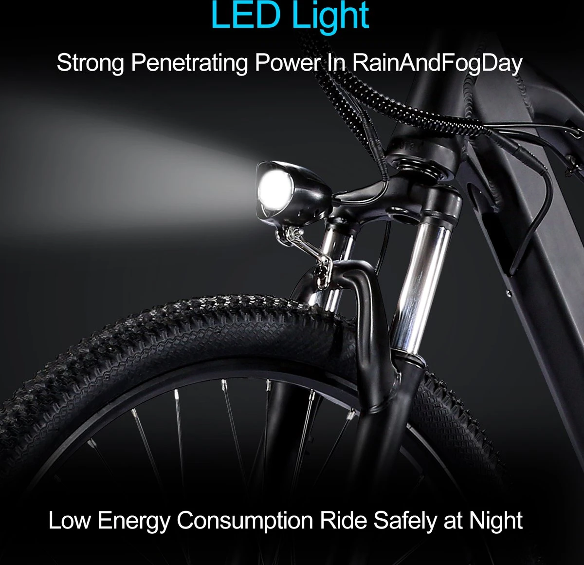 Elektrische Fiets Off-Road | E-Fietsen | Electric Mountain Bike | E-bike | 250W Motor | 26 Inch | Zwart BK7 - Afbeelding 6