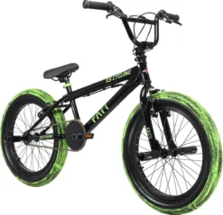 Ks Cycling Fiets BMX Freestyle 20'' Fatt Zwart-groen - 25 Cm