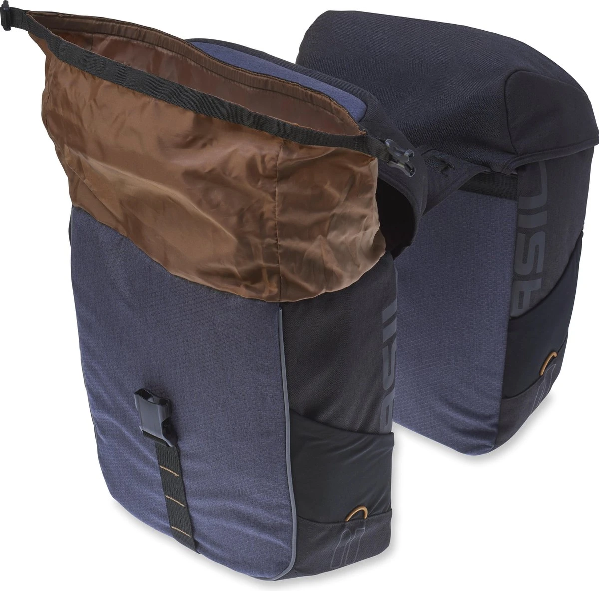 Basil Miles Dubbele Fietstas - Zwart - 34 Liter - Afbeelding 3