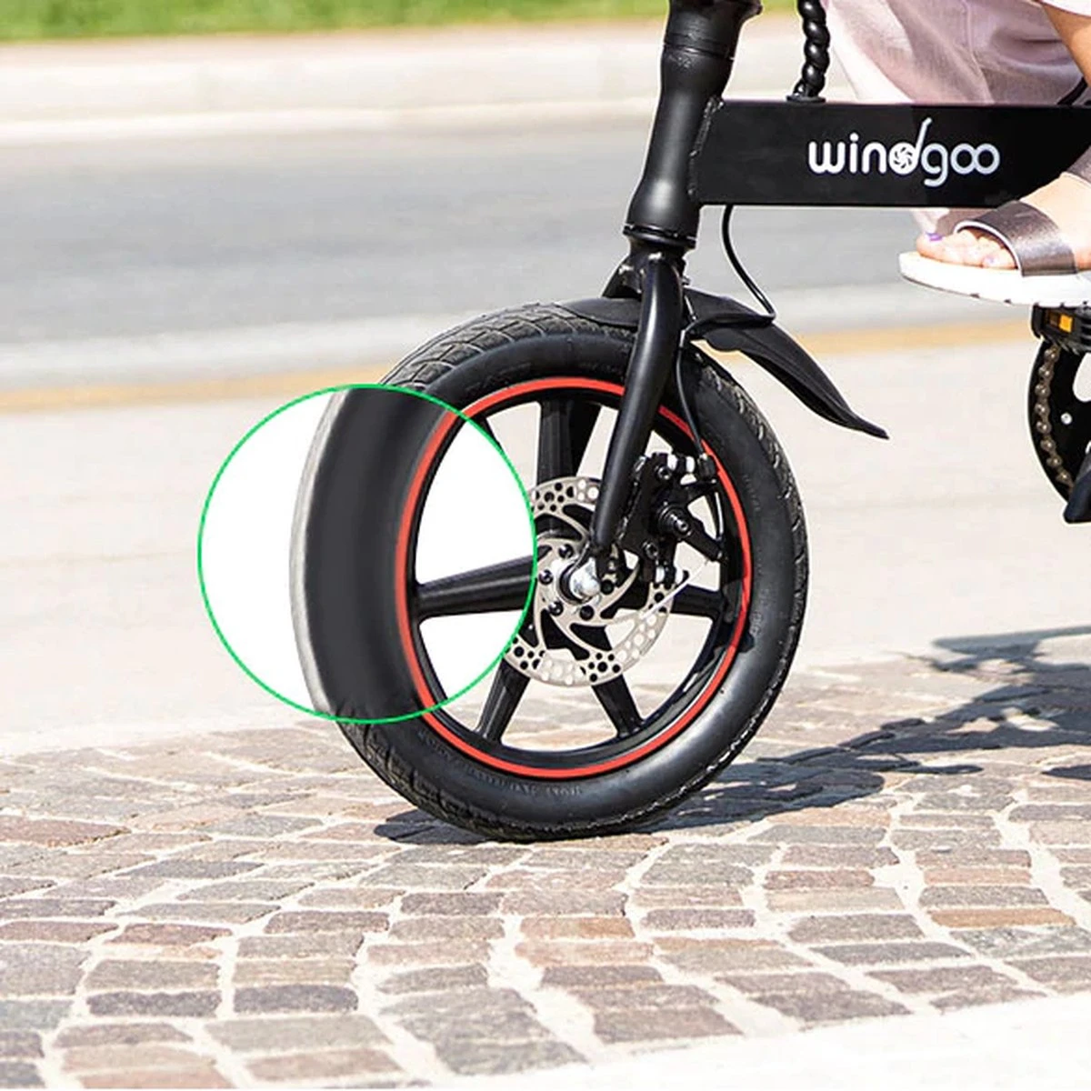 Windgoo B20 Elektrich Fiets E Bike Vouwfiets - Gashendel Versie - Afbeelding 8