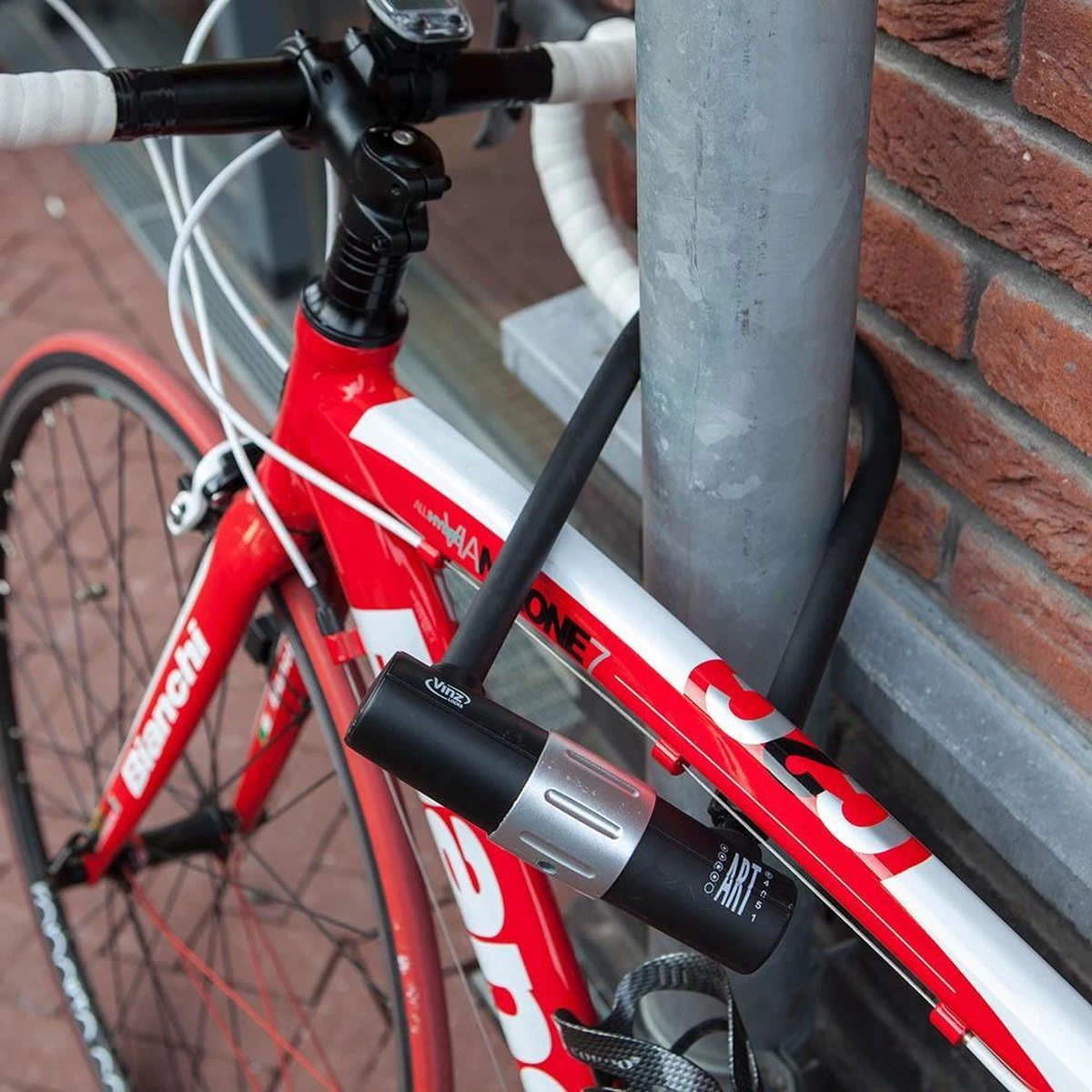 VINZ Ararat Beugelslot / Fietsslot / Motorslot / Scooterslot ART 4 - 32 Cm - Afbeelding 5