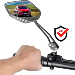 NueNext Fietsspiegel Ebike 2 Stuks – Achteruitkijk Spiegel Op Stuur – Multi-verstelbaar – 360 Rotatie - Speed-pedelec
