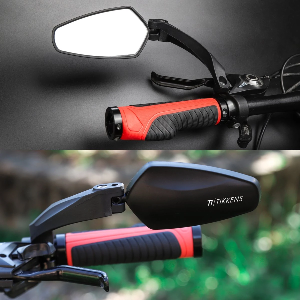 TIKKENS® Fietsspiegel Links - Verstelbaar - Fiets Spiegel Geschikt Voor E-bike, Speed-pedelec - Afbeelding 5
