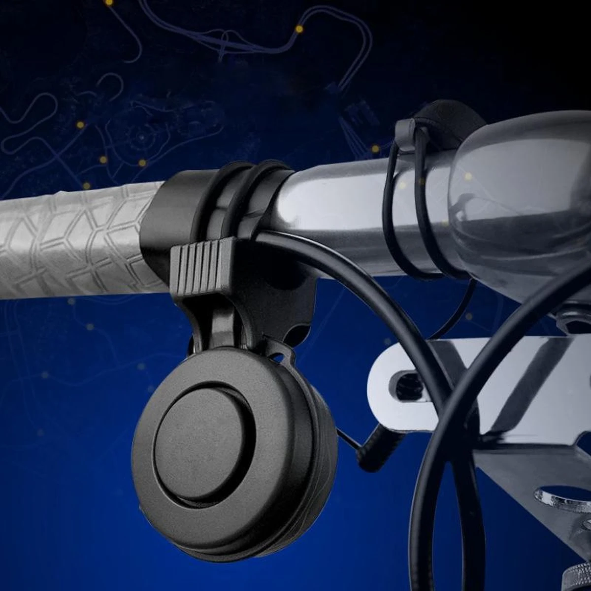 Elektrische Fietsbel 120 DB | USB Oplaadbaar | Zwart | Waterproof - Afbeelding 2