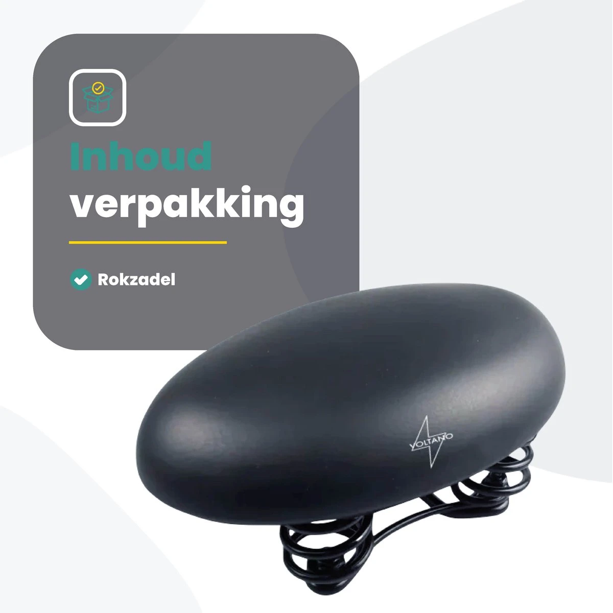 Voltano Rokzadel / Fietszadel – Rok – Zwart - Foam Vulling - Ademend En Comfortabel Materiaal - Afbeelding 7