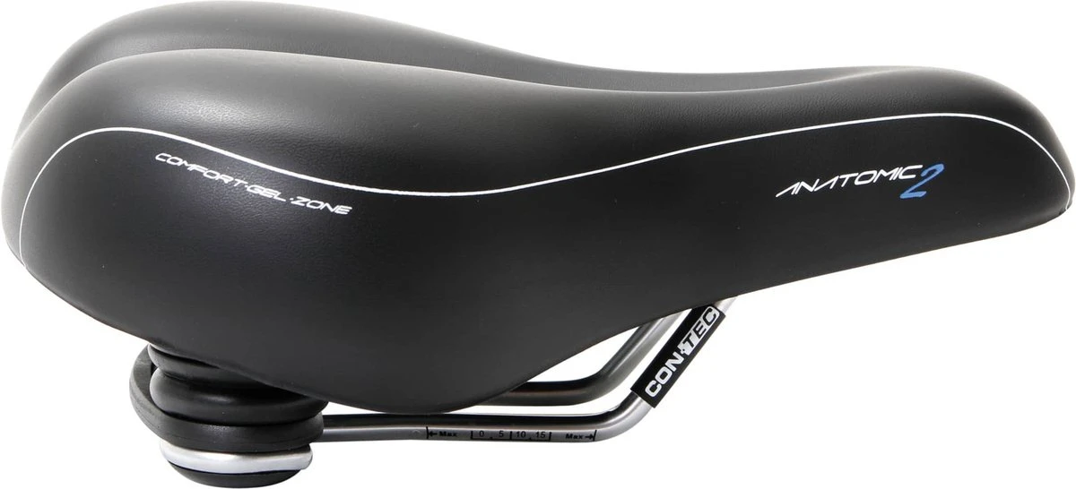 Contec City/Tour Anatomic 2 Fietszadel 100% Waterdicht - Gepatenteerde Opbouw Voor Het Beste Comfort - Afbeelding 2