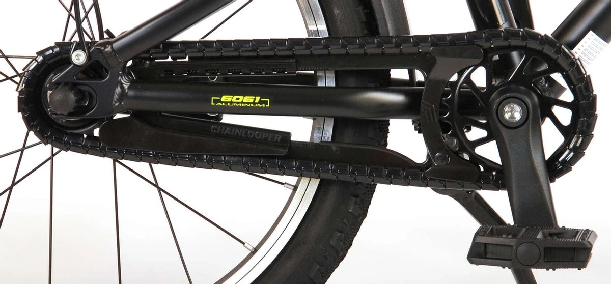 Volare Blaster Kinderfiets - Jongens - 18 Inch - Zwart Geel Groen - Prime Collection - Afbeelding 11