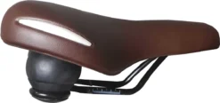 Selle Zadel Comfort Bruin Met Witte Bumpers - Zonder Strop