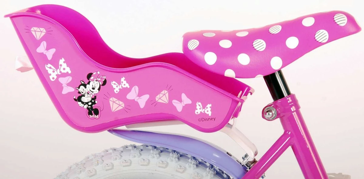 Volare Disney Minnie Cutest Ever! - Kinderfiets - Meisjes - 14 Inch - Roze - Afbeelding 8
