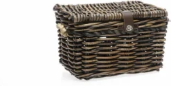 New Looxs Melbourne Medium Fietsmand Voordrager - 24 Liter - Rotan - Bruin