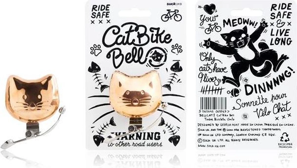 Suck UK Kat Fietsbel - Afbeelding 2