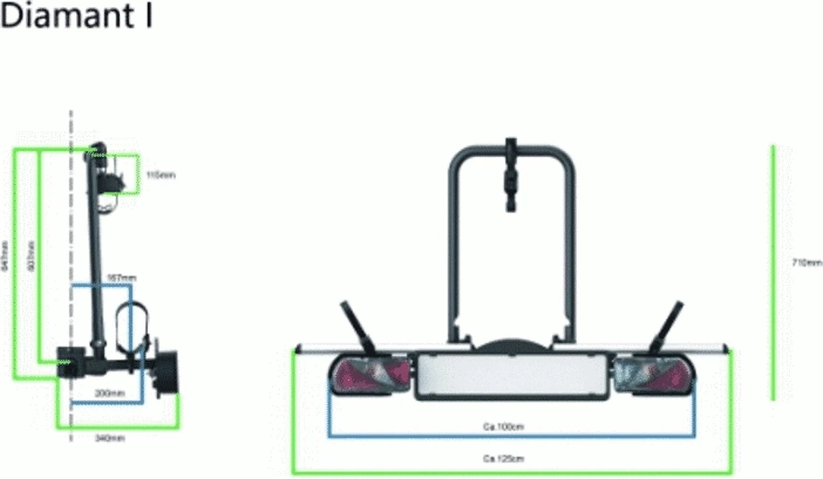 Pro User Diamant 1 - Auto Fietsdragers - Zilver - Afbeelding 2