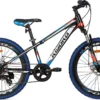 Supersuper Kiyoko Kinder Mountainbike - 7 Versnellingen - 24 Inch - Jongens - Zwart/Blauw