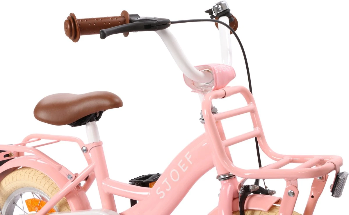 SJOEF Classic Meisjesfiets 12 Inch - Roze - Afbeelding 2
