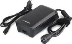 Bosch Acculader E-bike Snellader - Elektrische Fietsoplader - 6-ampere - Incl. Netsnoer