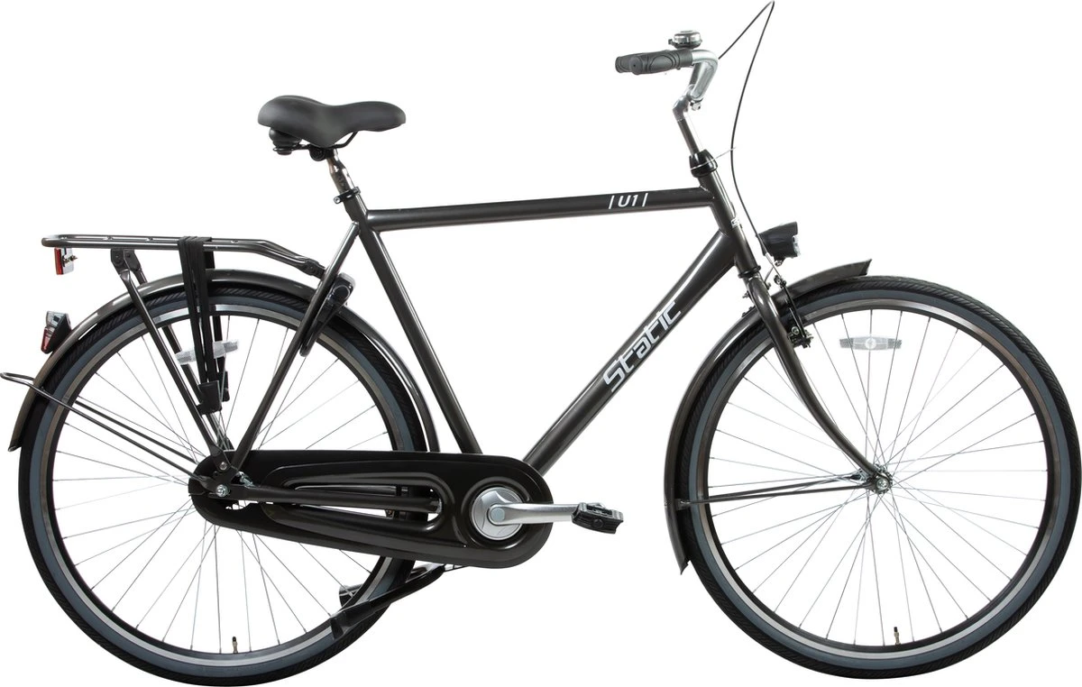 Static Herenfiets Urban 61 Cm Mat Zwart
