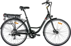 Red6 Elektrische Fiets Brooklyn - E-bike Fiets - 40-65KM | 28 Inch | 250W Motor | Zwart