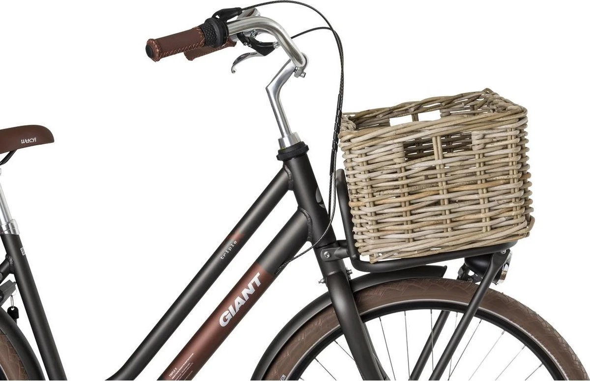 Fastrider Zeno Rotan Fietsmand - Naturel - 26L - Handgemaakt - Afbeelding 2