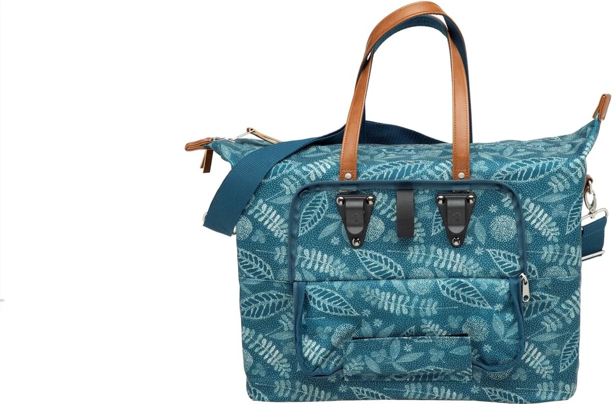 New Looxs Tendo Forest Enkele Fietstas Laptoptas Shopper - 15 Inch Laptopvak - 21 Liter - Blauw - Afbeelding 5