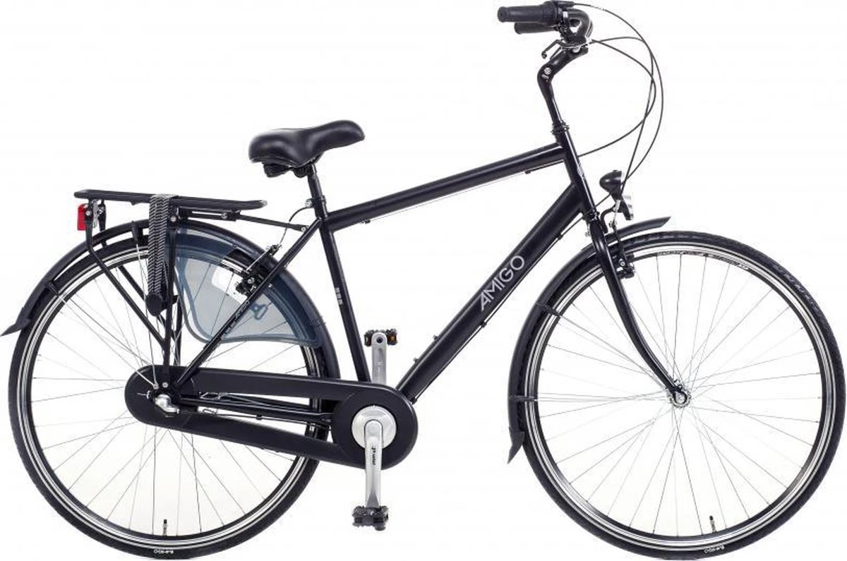 Amigo Bright - Herenfiets 28 Inch - Fiets Met 3 Versnellingen - Matzwart - Afbeelding 12