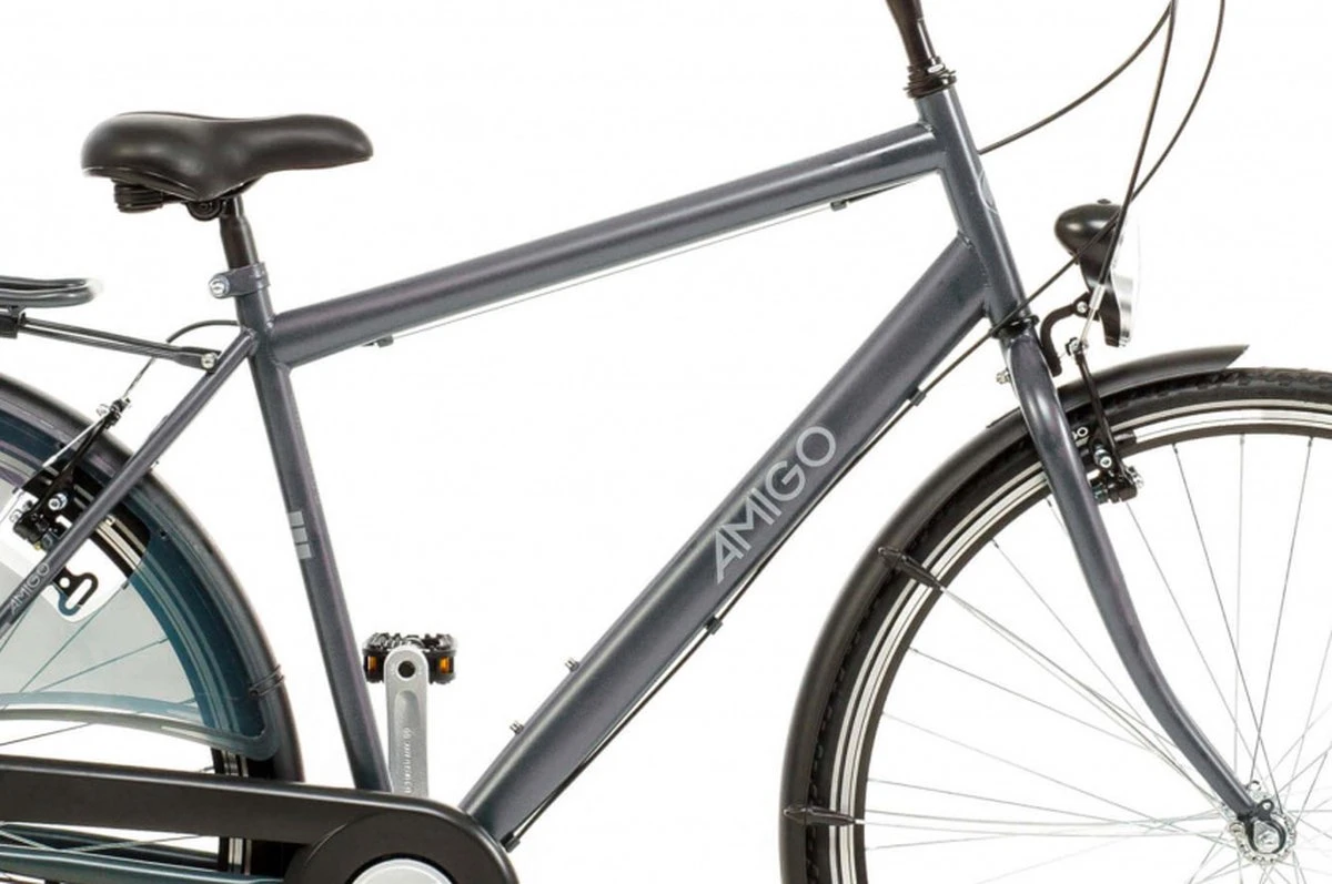 Amigo Bright - Herenfiets 28 Inch - Fiets Met 3 Versnellingen - Antraciet - Afbeelding 3
