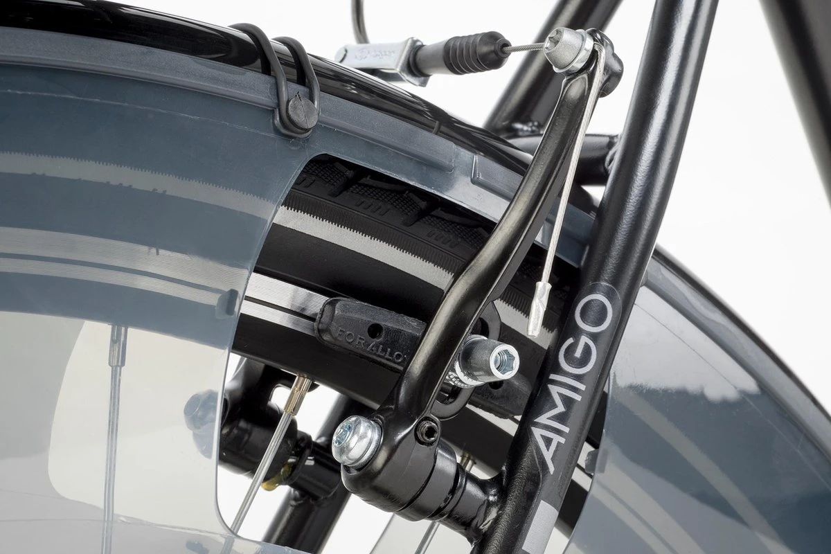 Amigo Bright - Herenfiets 28 Inch - Fiets Met 3 Versnellingen - Matzwart - Afbeelding 5