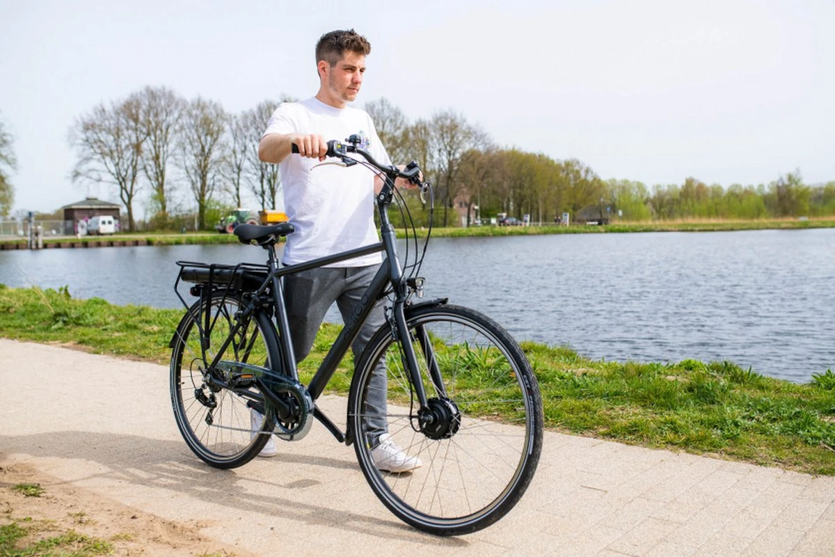 Amigo E-Vibe D1 - Elektrische Stadsfiets Voor Heren - Met 7 Versnellingen - Matgrijs - Afbeelding 6