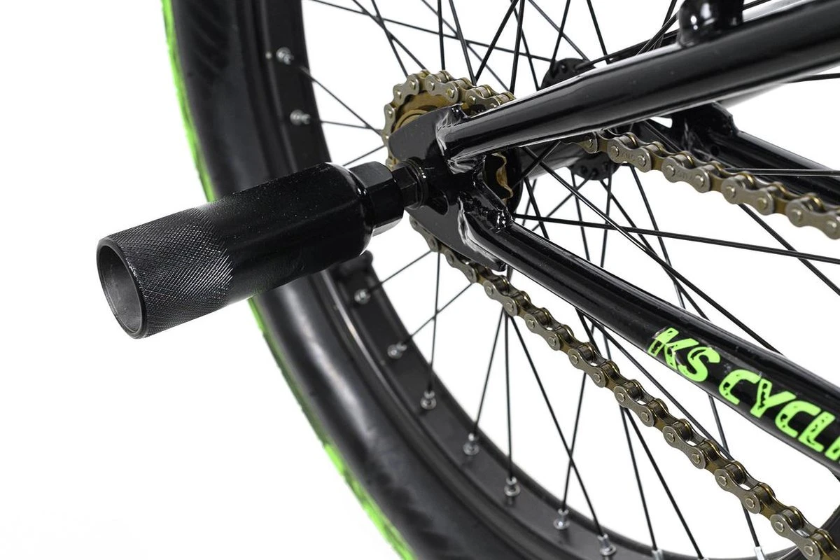 Ks Cycling Fiets BMX Freestyle 20'' Fatt Zwart-groen - 25 Cm - Afbeelding 5