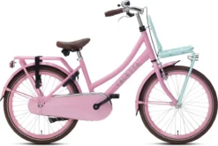 Valetta Cargo - Transportfiets - Meisjesfiets - 22 Inch - Mint Roze