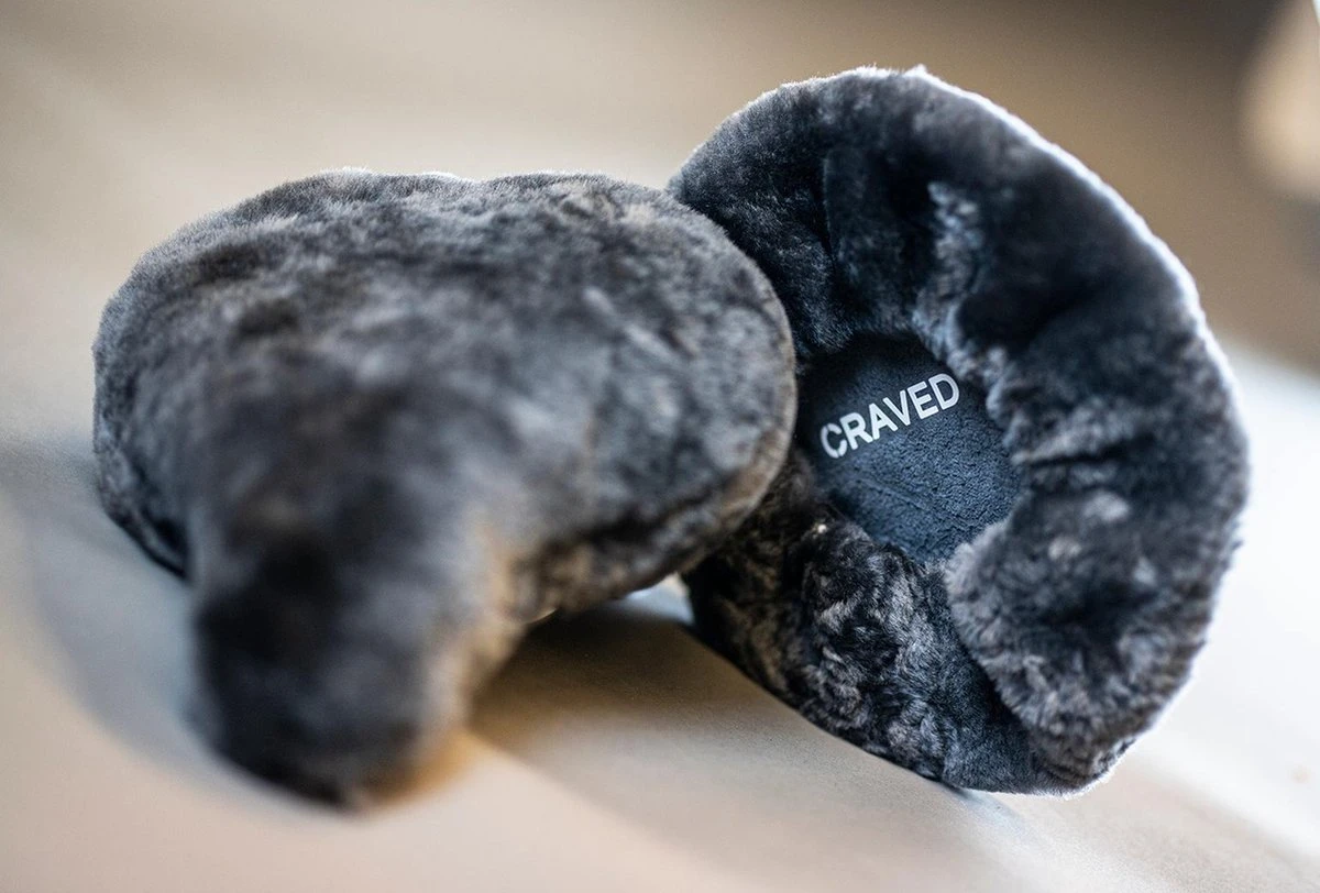 Craved Zadeldek Schapenvacht – Antraciet - Zitcomfort - 1e Kwaliteit - Fietszadelhoes - Afbeelding 2