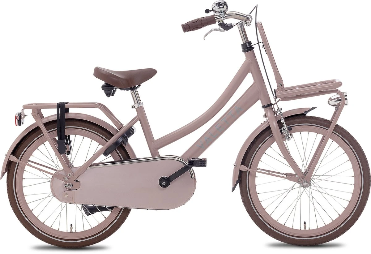Valetta Cargo - Transportfiets - Meisjesfiets - 20 Inch - Mat Flamingo