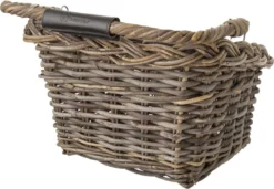 Fastrider Elif Rotan Fietsmand - Bruin - 16L - Handgemaakt